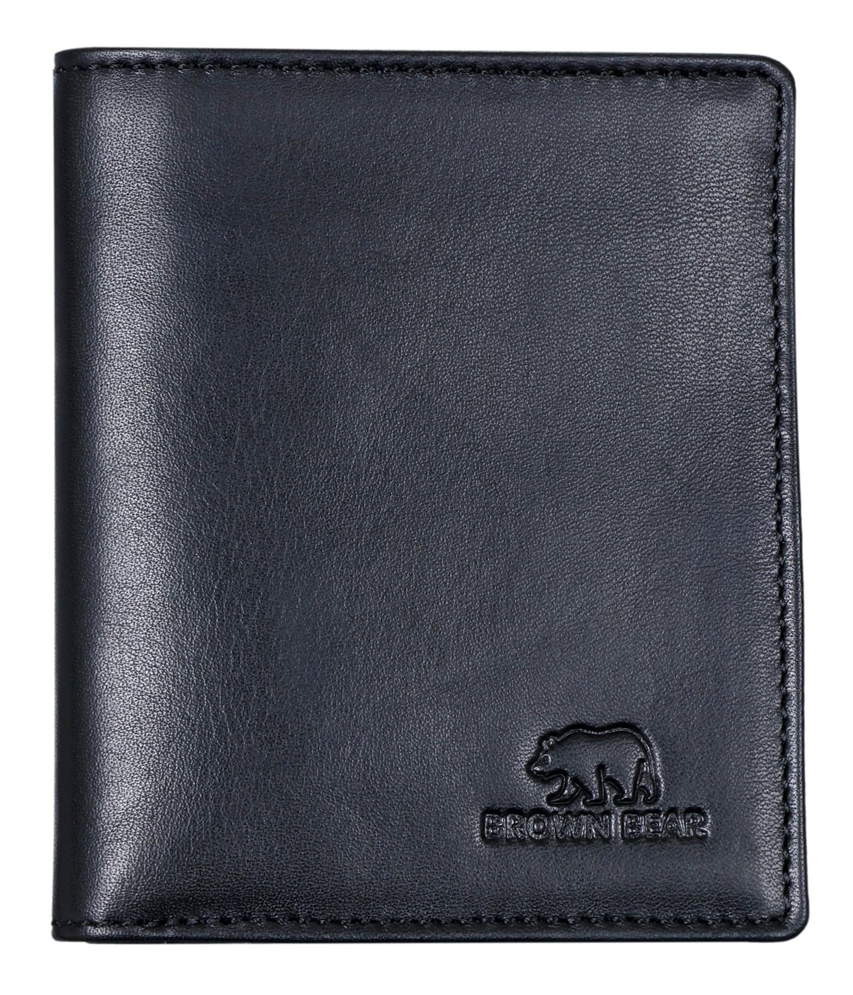 Brown Bear Slim Wallet - 8005 Schwarz Nappa