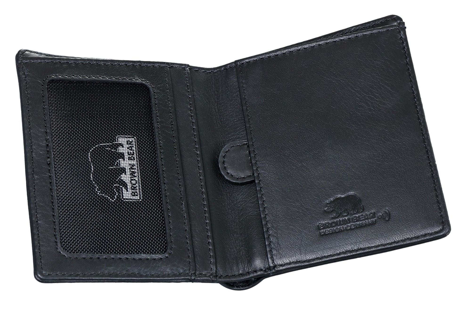 Brown Bear Slim Wallet - 8005 Schwarz Nappa